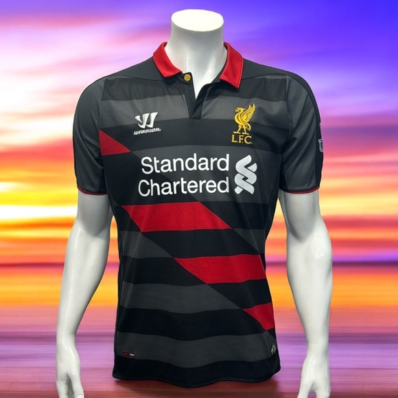 Warrior Other - Liverpool LFC Raheem Sterling 2014-2015 Black Red Third Warrior Jersey Size MD
